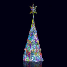 HOLOGRAM ALBERO IRIDESCENTE C/LED CM.110H (2pz)